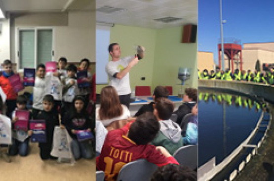 Ir a la noticia Aquona llenaba de actividades las calles, plazas y colegios, en el Día Mundial del Agua