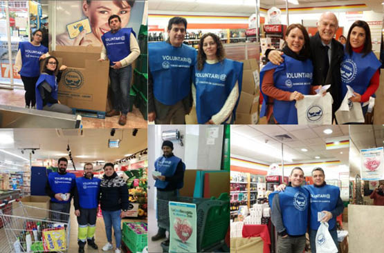 Ir a la noticia 40 Aquona volunteers collaborate in “La Gran Recogida” of the Food Bank