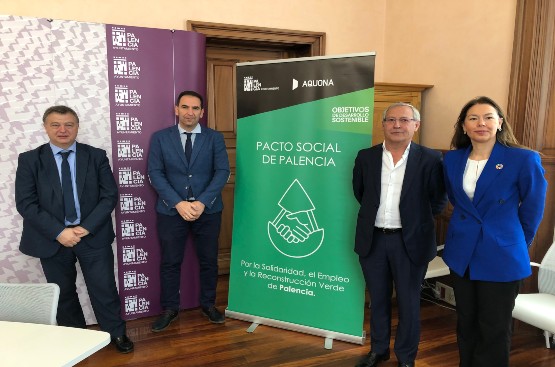 Ir a la noticia Ayuntamiento de Palencia y Aquona presentan un pacto social para crear un modelo de gestión de agua que contribuya a la recuperación económica