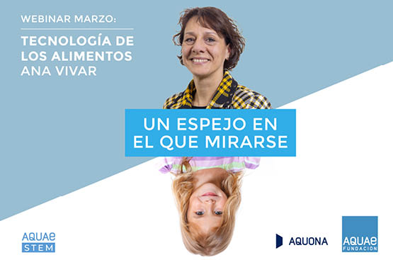 Ir a la noticia Ana Vivar acerca la tecnología de los alimentos a más de 1.400 alumnas y alumnos de Primaria en el webinar del programa Aquae STEM