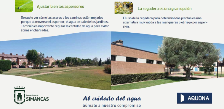 Ir a la noticia El Ayuntamiento de Simancas y Aquona apuestan por el uso eficiente del agua para combatir la sequía