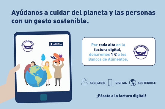 Ir a la noticia Aquona y los bancos de Alimentos se unen a favor de la sostenibilidadAquona and Food banks unite in favor of sustainability