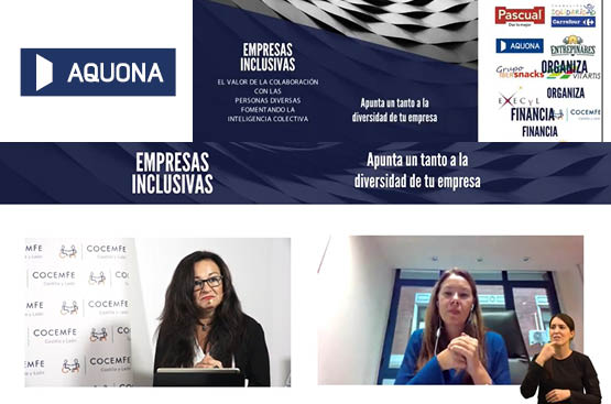 Ir a la noticia Aquona, referente de buenas prácticas en el encuentro ‘Empresas Inclusivas’ de COCEMFECYL