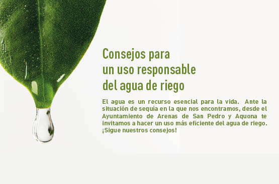 Ir a la noticia El Ayuntamiento de Arenas de San Pedro y Aquona lanza un nuevo llamamiento para el uso inteligente de agua